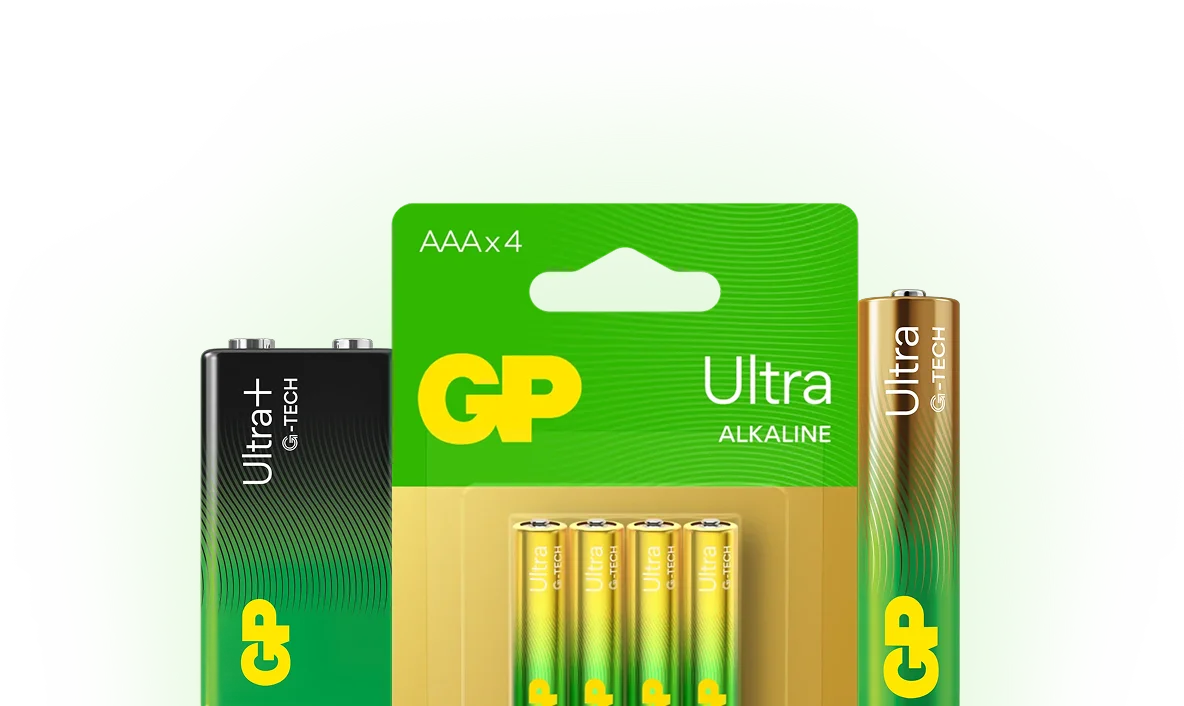 GP Ultra Alkaline batteries